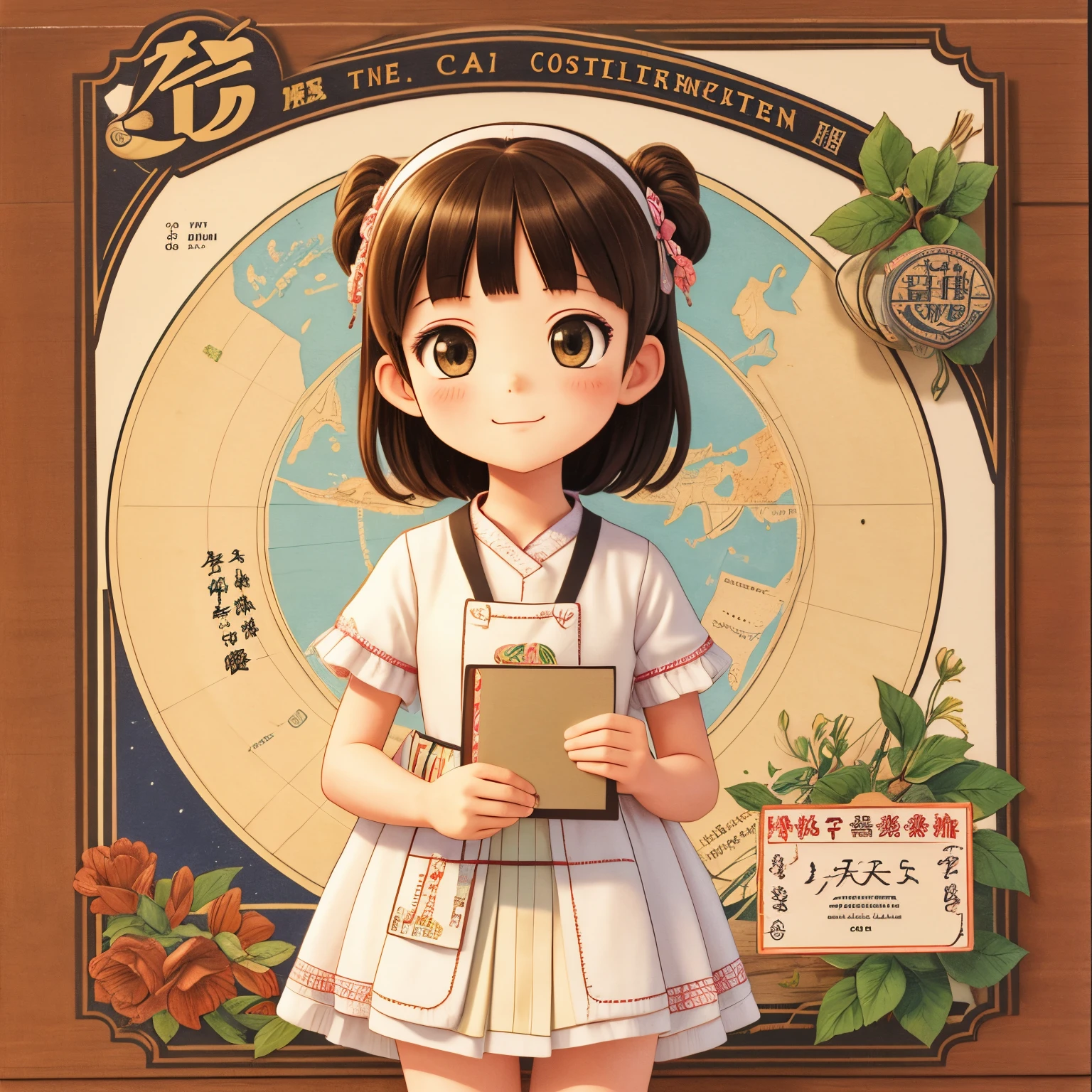 A girl drawn by postcard craftsman Toru Mitsumine