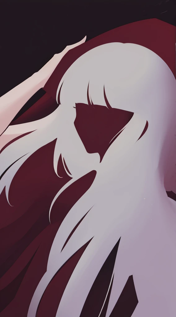 A bloody woman lying down(robe blanche),A dark alley with blood splattered on it,Midnight,Red Moon,4K,High quality,Ultra Detail,super precision,masutepiece,Overhead view,