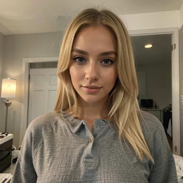 Casual blonde woman instagram