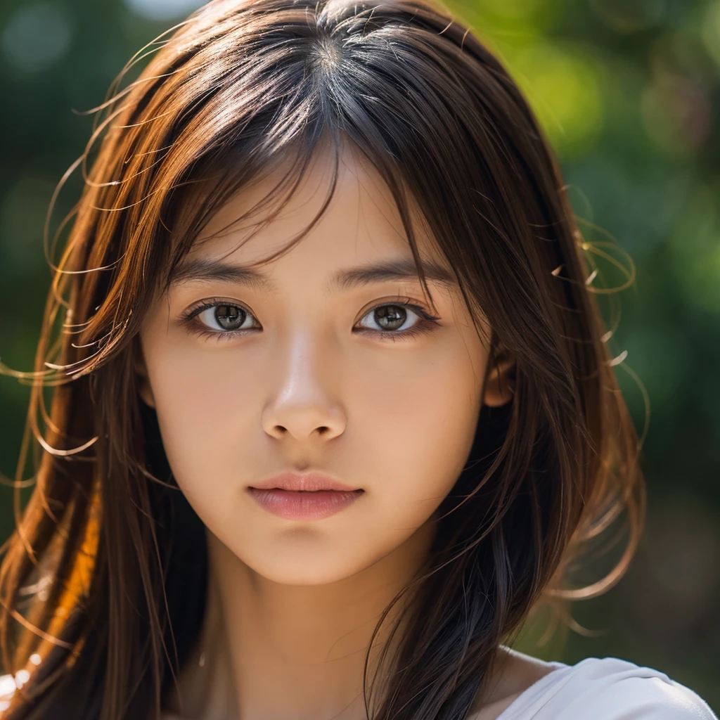 Portrait photo, bg light, realistic photo