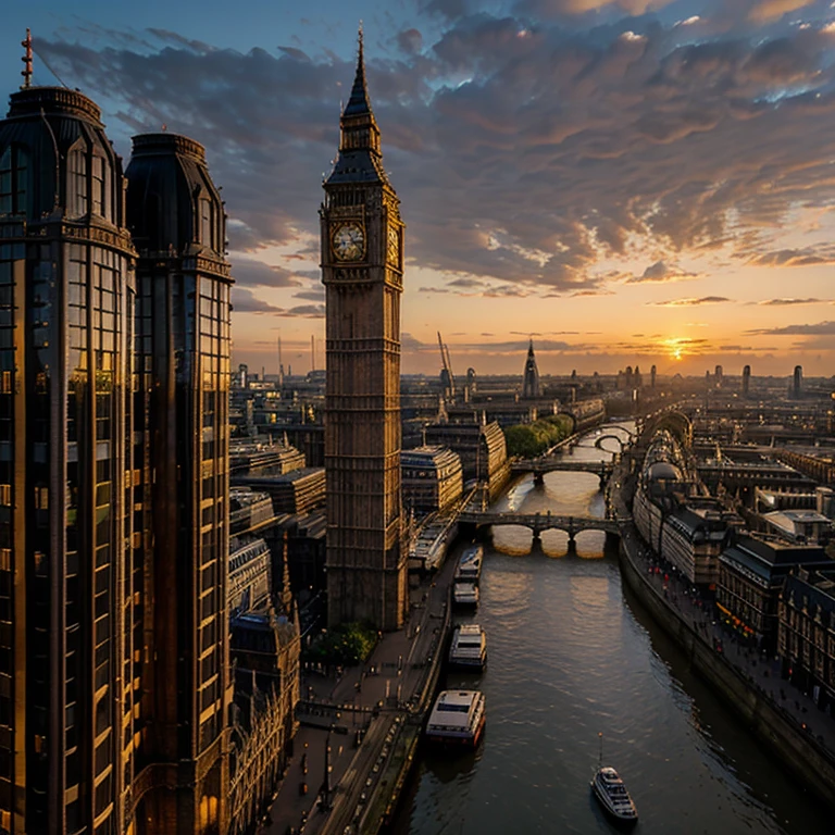 London atardecer en Westminster