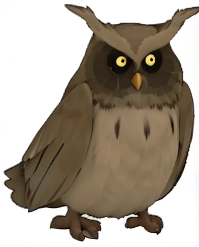 owl, brown bird, ......3d, Disney Pixar, Cute