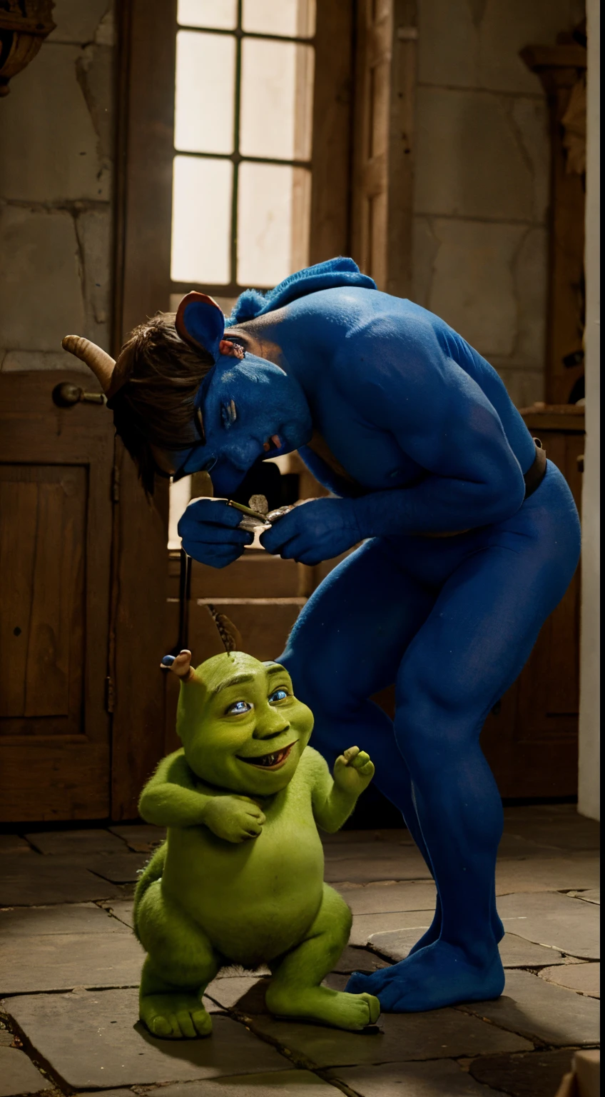 Shrek Vs Papa Smurf