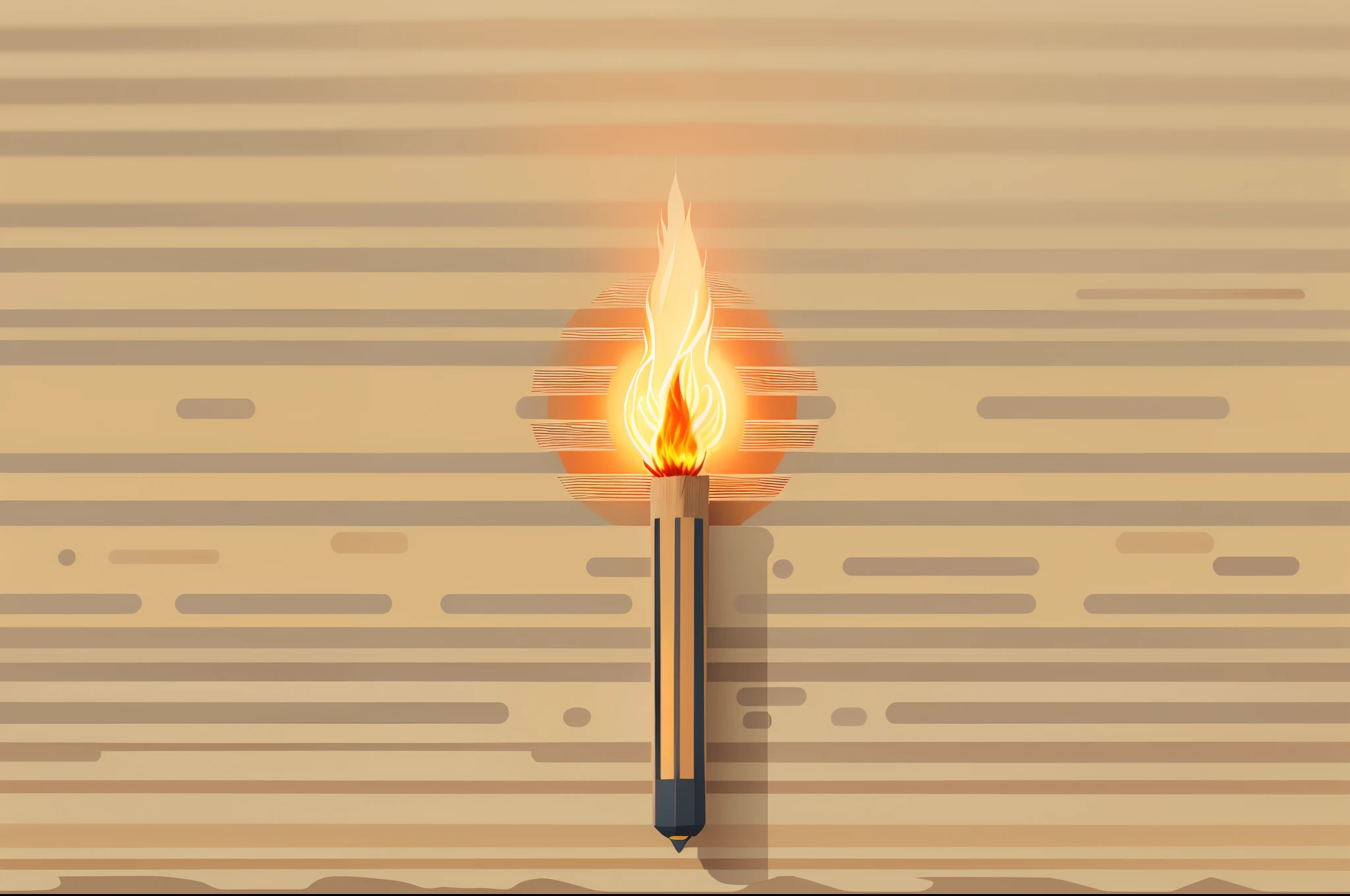 The light source,minimal art,Agnes DenesArt Style,Matchstick man,Vector graphics,8K分辨率