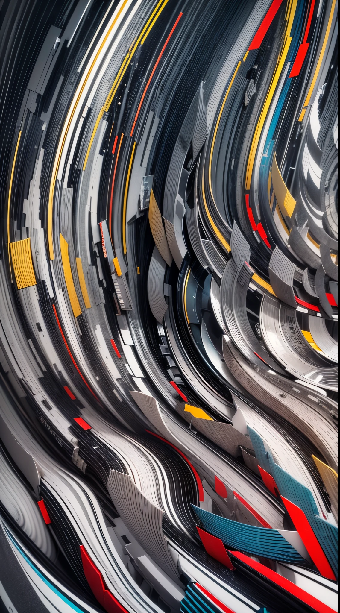 (best quality,4k,8k,highres,masterpiece:1.2),ultra-detailed,(realistic,photorealistic,photo-realistic:1.37),minimalism art,chaos,dark colors,abstract shapes,contrasting elements,striking composition,strong visual impact,thought-provoking,abstract expressionism,simple lines,few colors,abstract forms,unpredictable patterns,random arrangement,spontaneity,organized disarray,creative tension,dynamic movement,fluid lines,mysterious atmosphere,contrast between order and disorder,dramatic lighting,high contrast,shadows and highlights,elegant simplicity,interplay of positive and negative space,varied textures,geometric shapes,asymmetry,imperfections,vibrant energy,simple and clean aesthetic,effective use of negative space,visual balance,subtle details, narrative,ambiguous meaning,freedom of interpretation,timeless elegance,innovative visual experience,perfect harmony between chaos and order