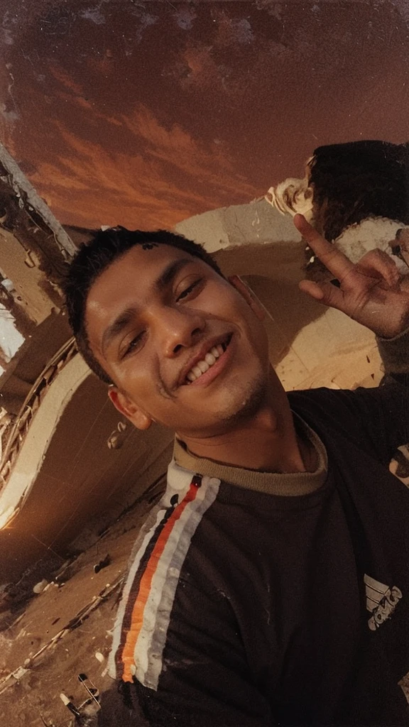 Change Background, make a hand some boy, realstik face and body,sun set,
