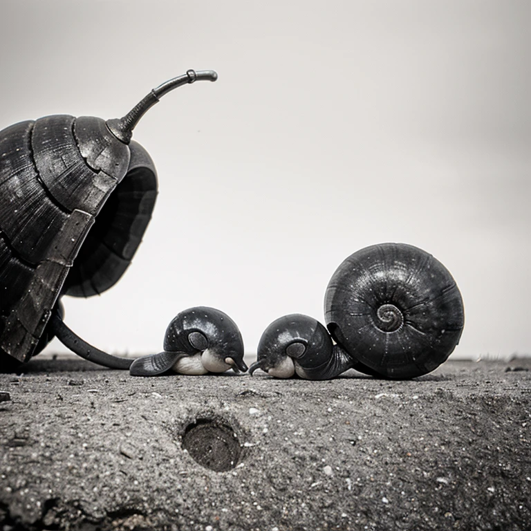 Two snails in love