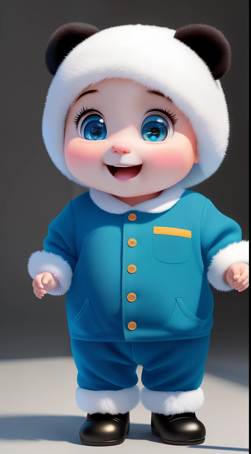 (masterpiece), (best quality), (ultra-detailed), (full body:1.2), Super cute, Baby, Pixar, Baby panda in pajamas, Big bright eyes, Fluffy, Smile, Delicate and fine, Fairy tales, Incredibly high detailed, Pixar style, Bright color palette, Natural light, background with pure color, Octane render, Trending on Artstation, Gorgeous, Ultra wide angle, 8k, HD, Realistic