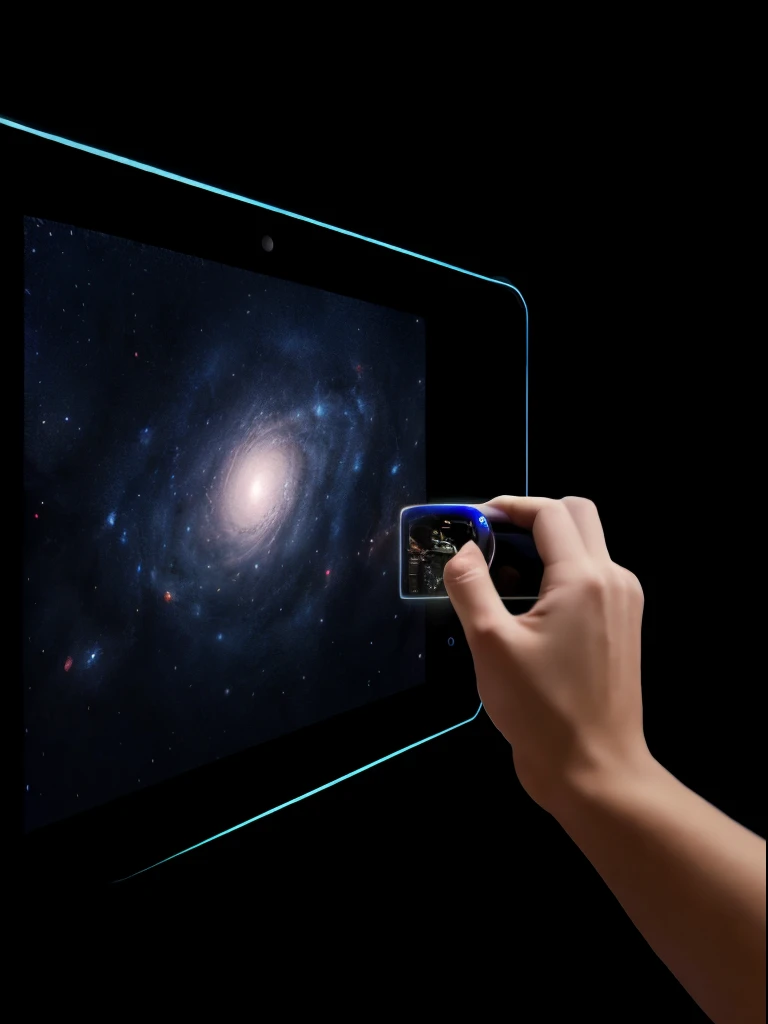 physical artist, creating ideas in augmented reality, surreal, galaxy, Stars