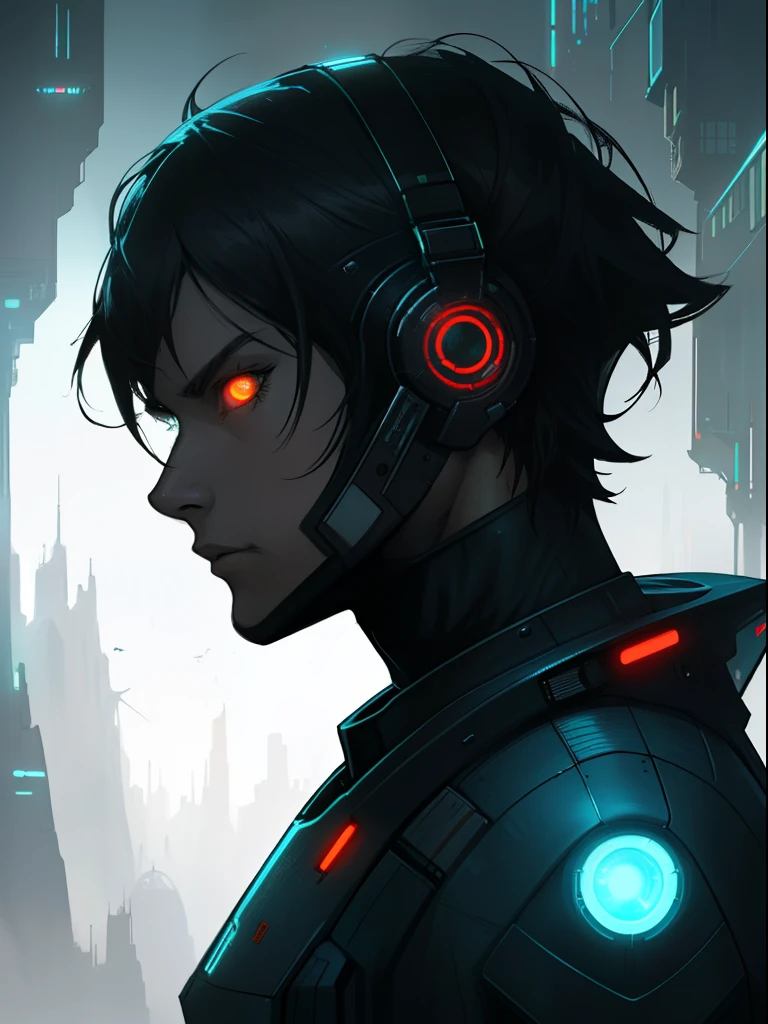 man in a futuristic suit and glowing eyes, sci - fi character, sci - fi character, metal and glowing eyes, Rendering sci-fi characters, Sci-fi Face, Sci-fi Face, Epic sci-fi character art, WLOP. science-fiction, dystopian sci-fi character, Attractive sci-fi face, Epic sci-fi character art