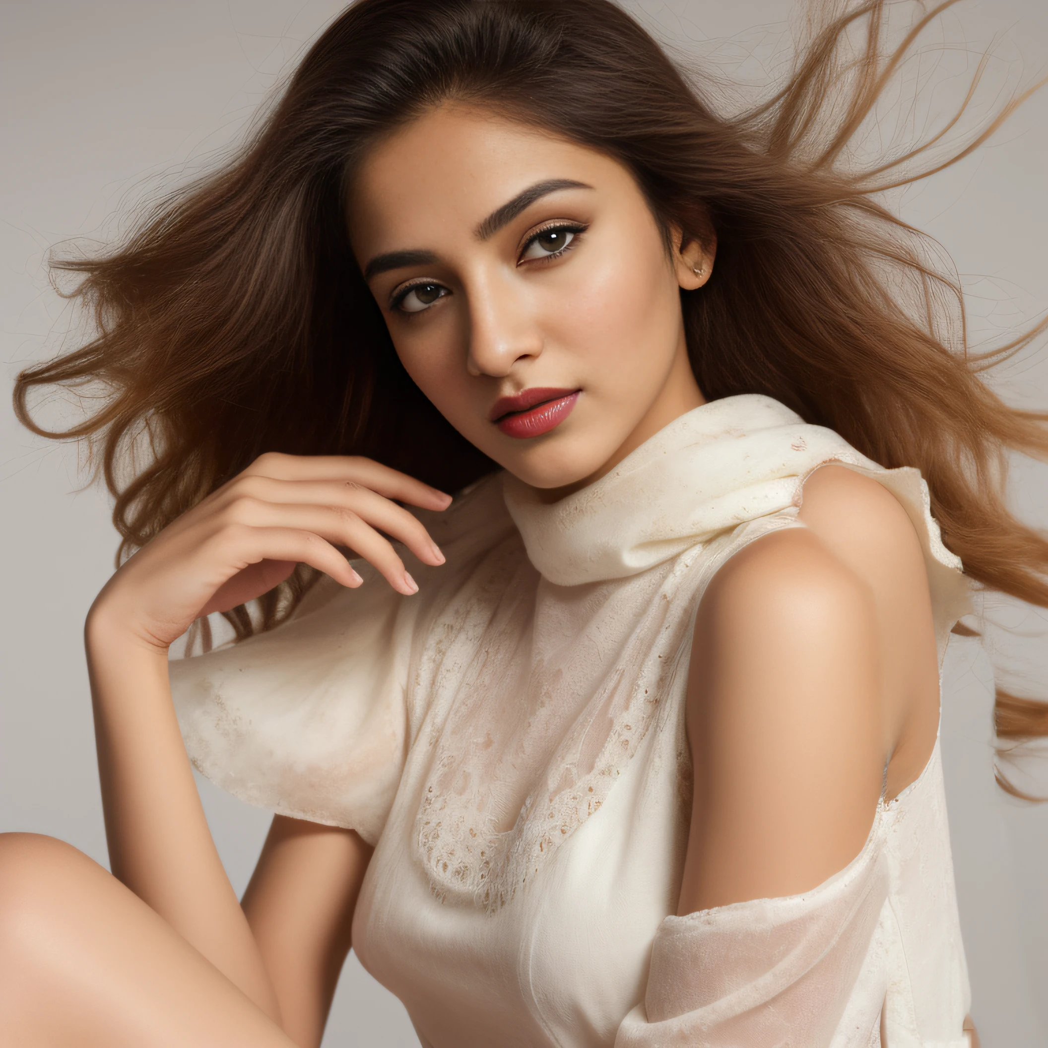 Match dress white