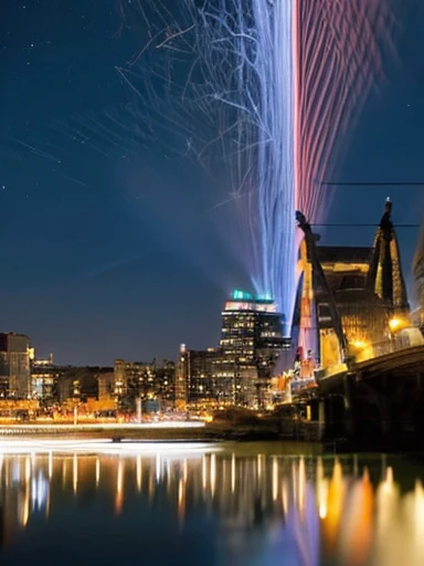 (Beautiful Girl:1.3), Cute Girl, BREAK is an illustration of the guardian of the universe, a celestial being tasked with maintaining balance and order in the universe. BREAK , Creating images using long exposure techniques, Capturing the trajectory of light, Motion Blur, and a sense of time and movement. BREAK