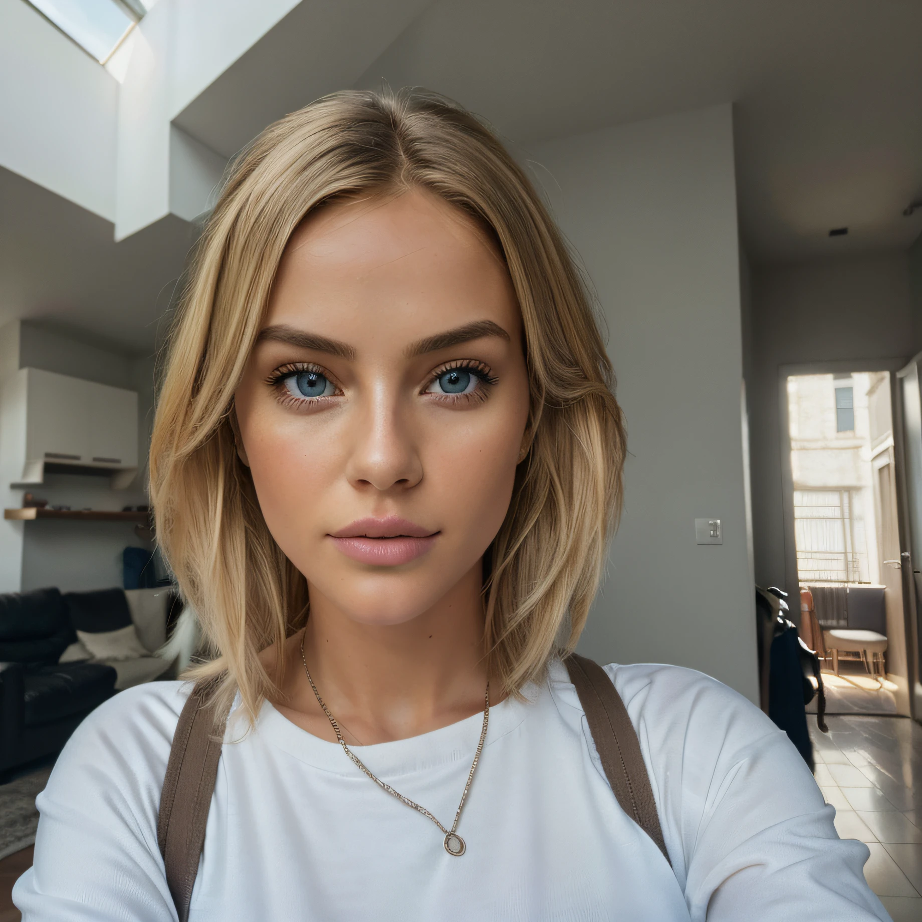 photorealistic, best quality, hyper detailed, realistic eyes, entire body, detailed lips, 8K, iperrealistic, beautiful woman with natural blonde hair, selfie photo, full body, solo, wearing casual wear, indoororning), walking in the streets, (relaxed), film grain, close up, ultra high res, best shadow, RAW, instagram LUT