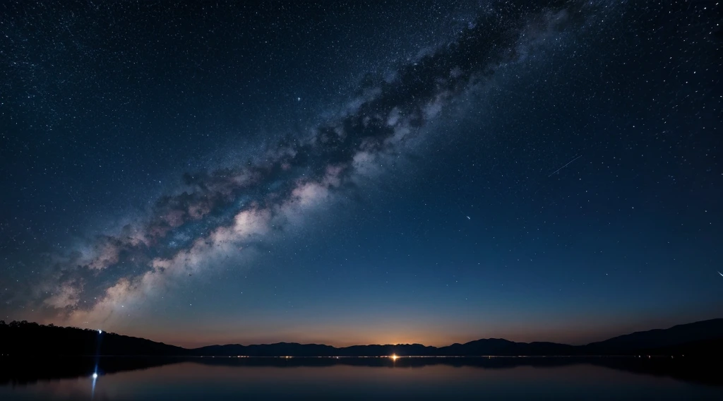 Ceu noite cheio de estrelas, ultra realista, 4k