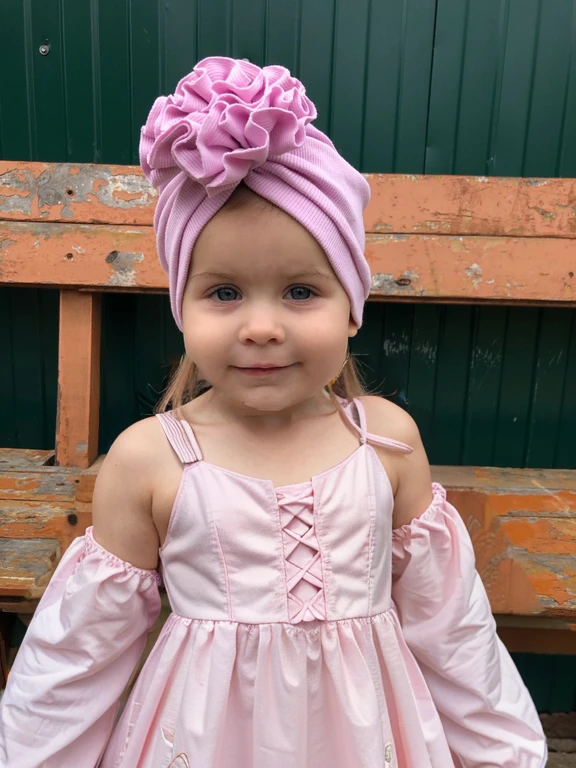 New years pink dress on a girl