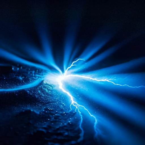 Blue lightning、glint、Dark sea