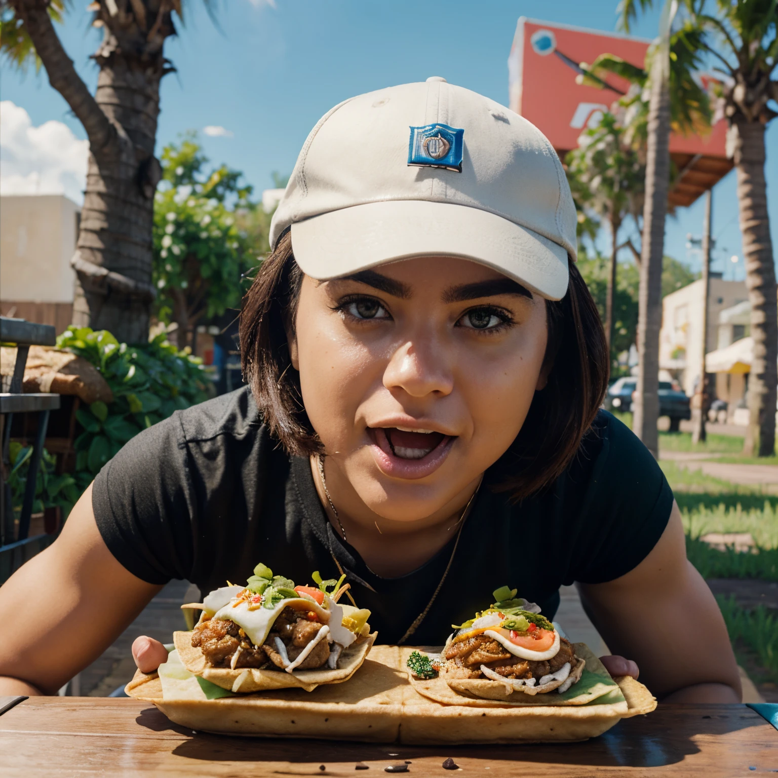 Guff from fortnite eating a taco
