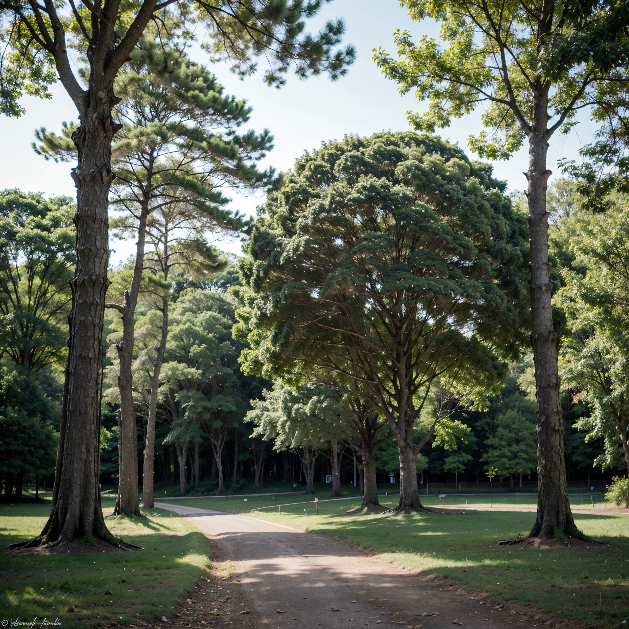 papel de parede para adesivo grande com floresta realista, paisagens arvores altas hd