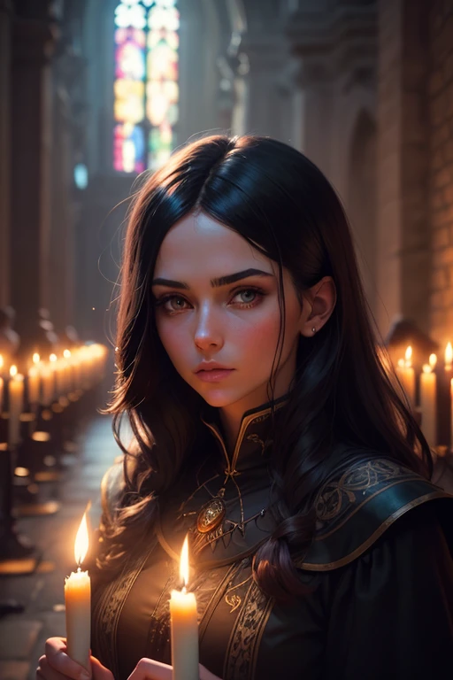 A stunning intricate full color portrait of 30 year old [anad|cm550|4lexb0tez|kdlt0r0],, epic character composition,, [style-widow :style-sylvamagic:0.2],, in a dark cathedral with candles,, by ilya kuvshinov, alessio albi, nina masic,, sharp focus, natural lighting, subsurface scattering, f2, 35mm, film grain