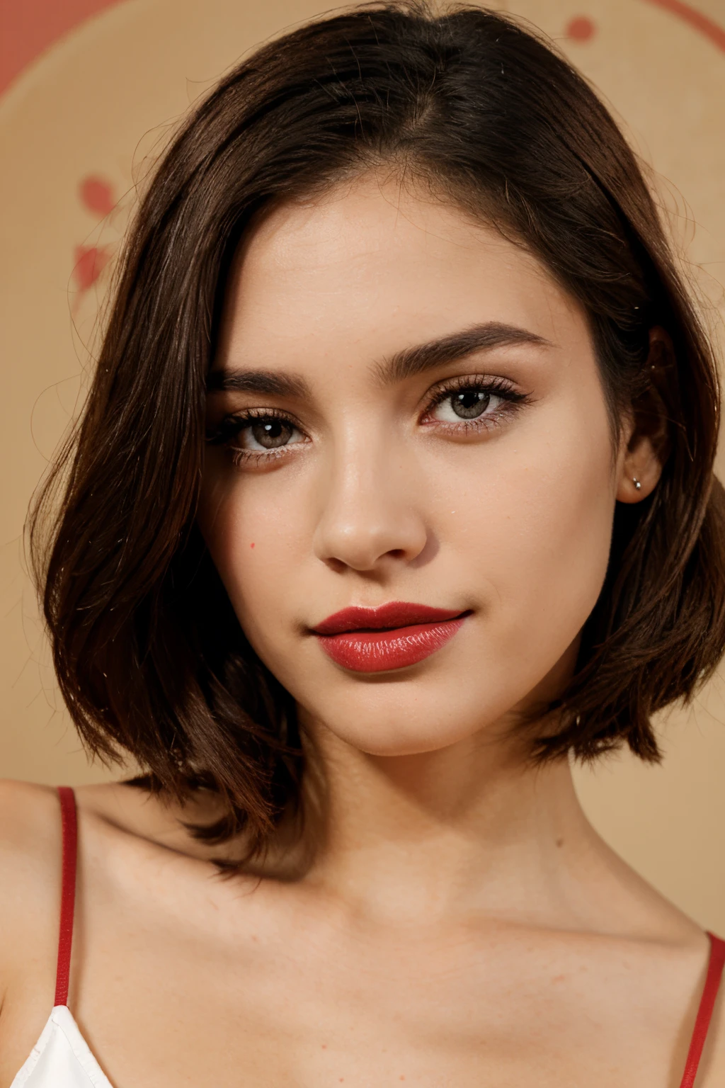 Lipstick product with circle background