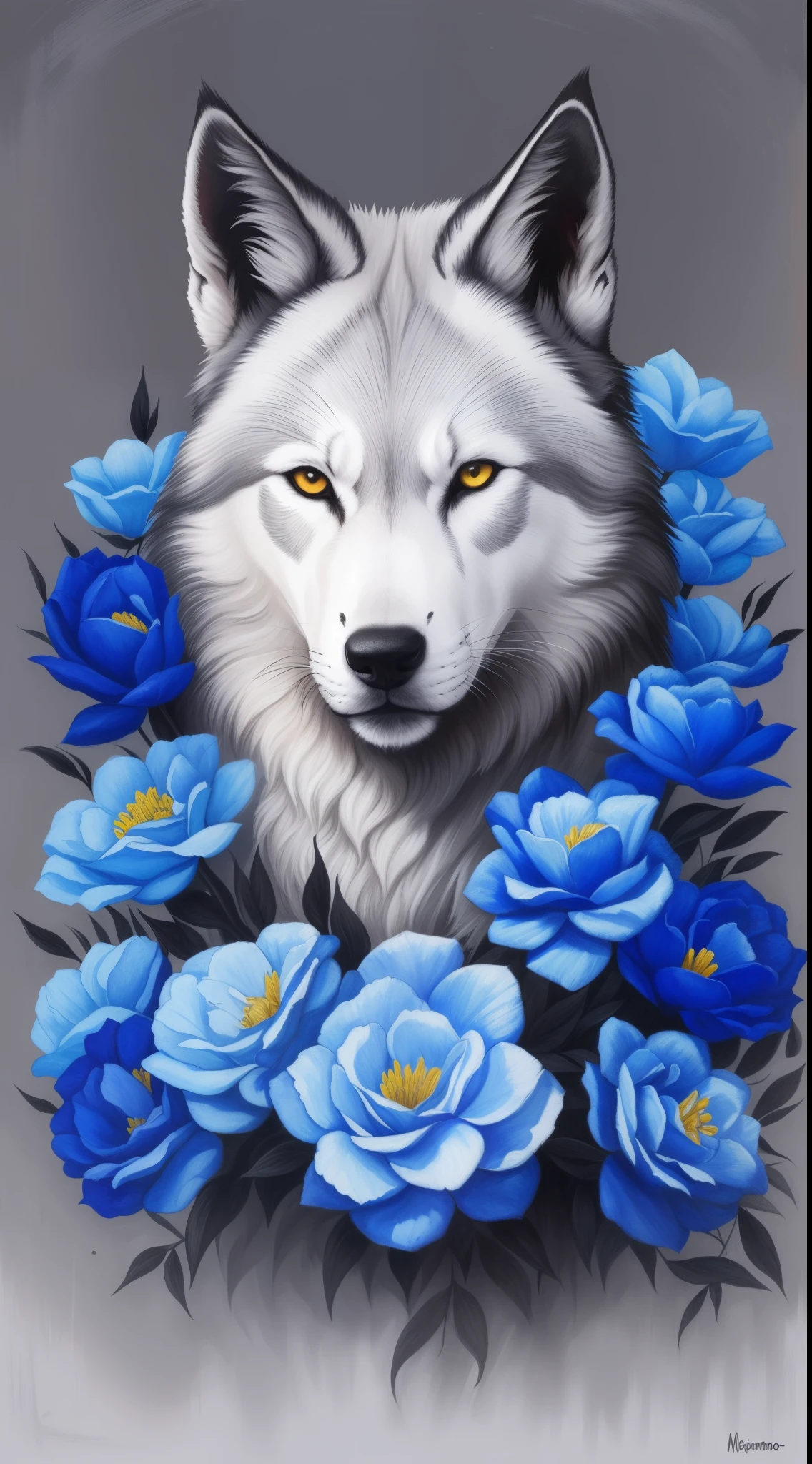a painting of a No or with blood on the face, Lobo no inferno, No or, photo of No or, portrait of No or fantasy, imagem do avatar, Head No or, Grim - Lobo, Big No or, portrait of No or, No or, No or alpha head, Wolp, foto de perfil, AngieNão or, No or, alto detalhamento), He has No or yellow eyes, Meio Lobo, No or dark grey