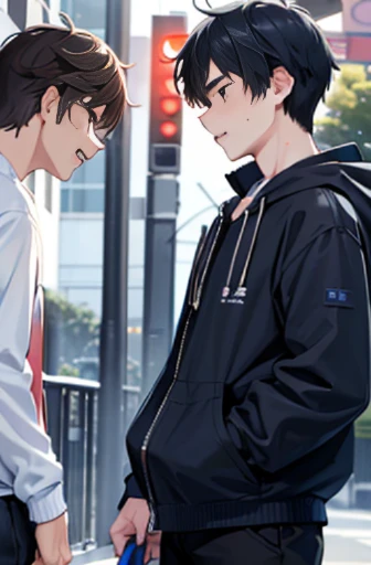 To a sexual daily life、(((cool male college students、cool male college students、cool male college students)))、((Cool but leaky male college students))、((layered clothes:1.1))、creation、dust particles、Smooth CG art、Onset of winter、(Cold)、Rational collapse、Due to the onset of male love infection, cool male college students become sexually active the moment they look at each other with a boy on the street.、(( Expressions of mutual desire for sexual excitement)),2boys、each other's swollen crotches、