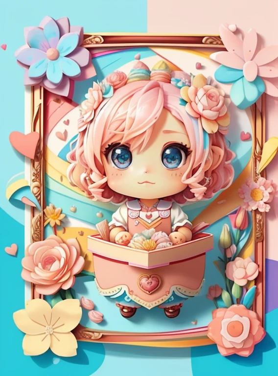 (ice creams, flowers, beautiful box, hearts), Munchkin ,Geometric multidimensional wall portrait, livro de arte, Tchibi,
Yang08k, Beautiful, Colouring,
Obras, of the highest quality, best quality, Arte Oficial, Beautiful and Aesthetic,