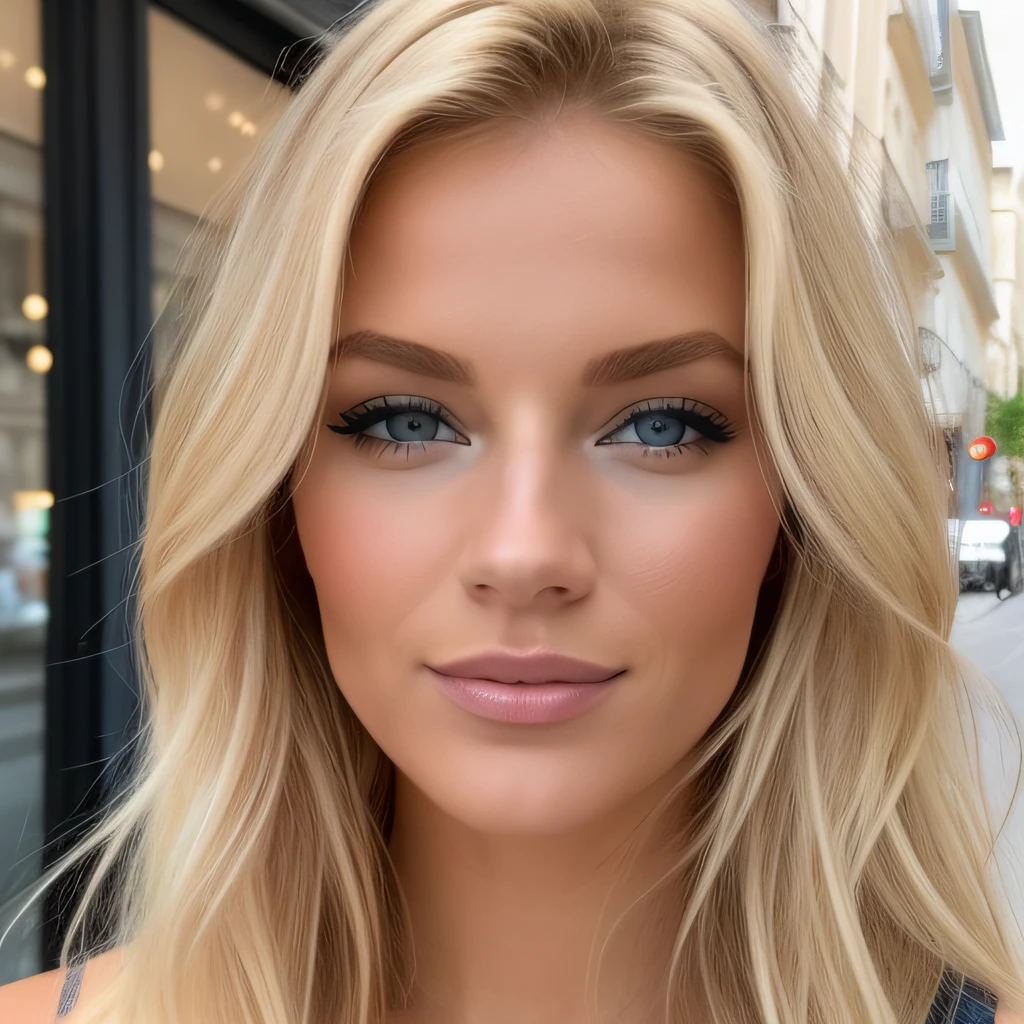 Femme blonde aux yeux bleus, Souriant, Selfie, Shopping dans la ville, tenue rouge sexy, Lara Stein, Alexandra Waliszewska, Schulterlanges blondes cheveux, La plus belle femme du monde, beau look, Détail parfait, Victoria’s Secret-Modell, cheveux blonds yeux bleus, Pas de gros plan, cheveux blonds et yeux bleus, longs cheveux blonds et yeux bleus, sans sourcils