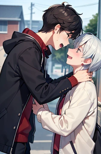 The everydayness of sexual desire、(((cool male college student、cool male college student、refreshing male college student)))、(Male college students who are cool but start leaking)、(layered clothes)、creation、dust particles、Smooth CG art、(winter cold wind)、beginning of spring、 (Due to the onset of boy love disease in many boys, other young boys and cool male college students stare at each other on the street and their sexual desires leak out.)、 ( 2boy,2boy), sexual men,((sexual desire awakening、sexual excitement、 A look that asks each other for sex))、(The clothes of the tall, handsome boys are removed by the young boys for sex.)