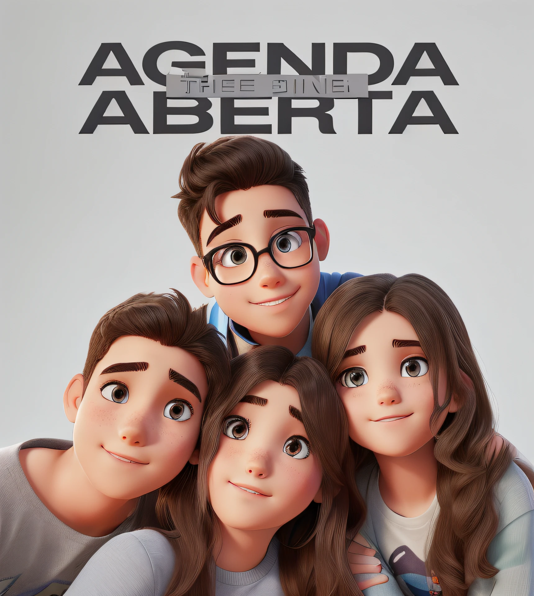 4 young people looking at the camera