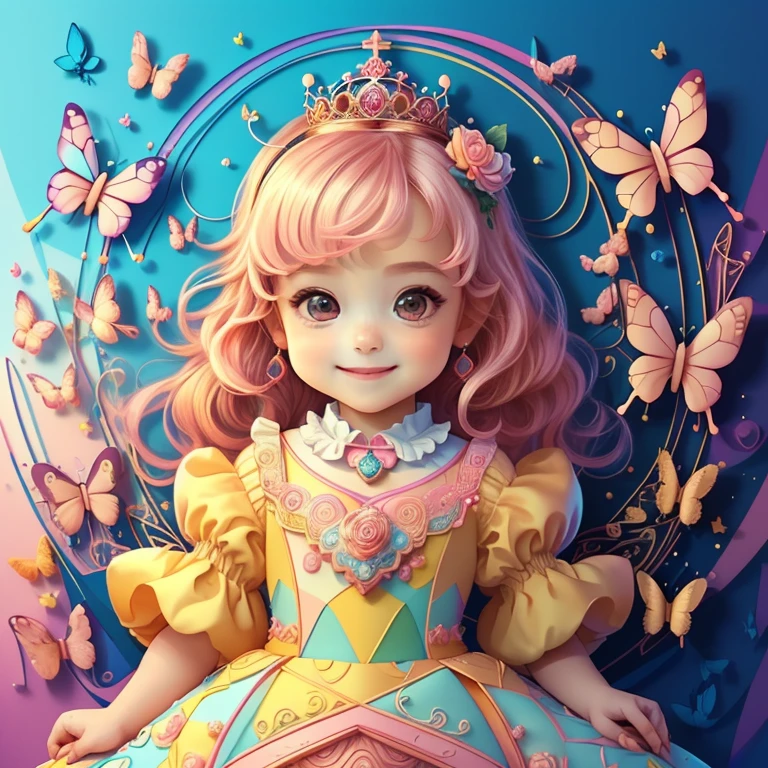 ) ((cute  smiling with a princess dress, butterflies and a castle) ((Mikey)) - Criador: Walt Disney2023) ), ,, ( Walt Disney acolchoamento ,multidimensional geometric wall PORTRAIT, arte, Chibi,
Yang08k, lindo, Colouring,Rose
Primary works, qualidade superior, melhor qualidade, Arte Oficial, Beautiful and Aesthetic,)) ), ,,  Walt Disney acolchoamento ,multidimensional geometric wall PORTRAIT, arte, Chibi,
Yang08k, lindo, (Colouring, rosa), amarelo ,azul ,vermelho e branco)
Primary works, qualidade superior, melhor qualidade, Arte Oficial, Beautiful and Aesthetic,