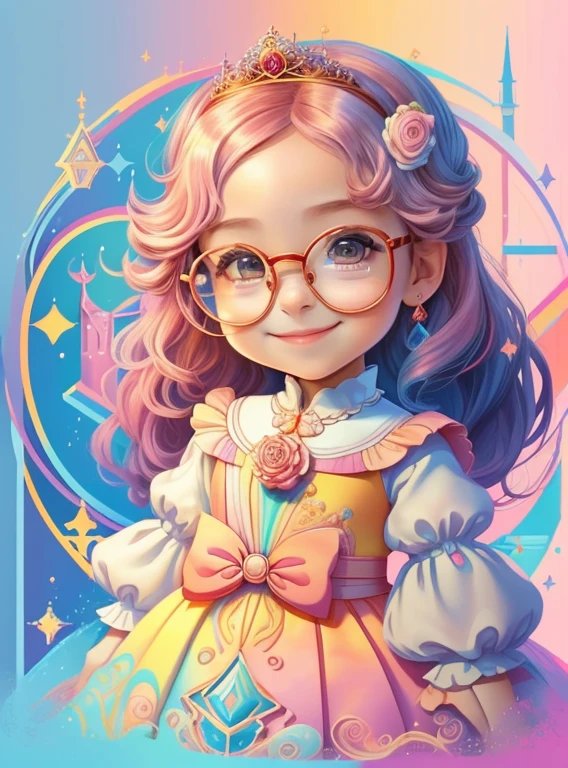 ) ((cute  smiling with glasses and a princess dress, and a castle) ((Mikey)) - Criador: Walt Disney2023) ), ,, ( Walt Disney acolchoamento ,multidimensional geometric wall PORTRAIT, arte, Chibi,
Yang08k, lindo, Colouring,Rose
Primary works, qualidade superior, melhor qualidade, Arte Oficial, Beautiful and Aesthetic,)) ), ,,  Walt Disney acolchoamento ,multidimensional geometric wall PORTRAIT, arte, Chibi,
Yang08k, lindo, (Colouring, rosa), amarelo ,azul ,vermelho e branco)
Primary works, qualidade superior, melhor qualidade, Arte Oficial, Beautiful and Aesthetic,