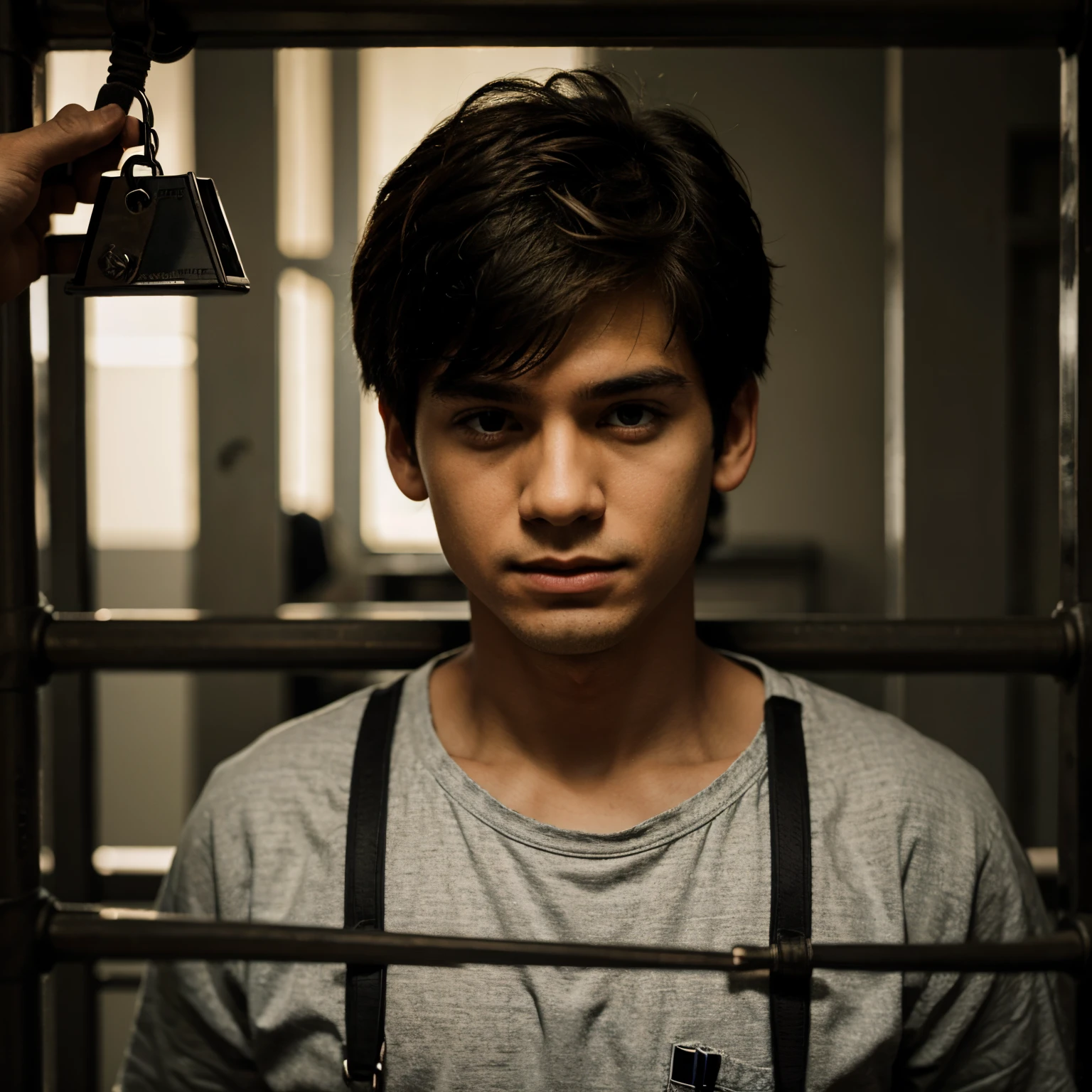 Boy with jail