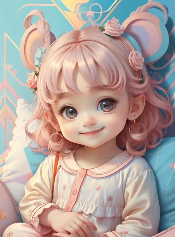 ) ((cute baby girl smiling with beautiful pajamas and lots of pillows)) - Criador: Walt Disney2023) ), ,, ( Walt Disney acolchoamento ,multidimensional geometric wall PORTRAIT, arte, Chibi,
Yang08k, lindo, Colouring,Rose
Primary works, qualidade superior, melhor qualidade, Arte Oficial, Beautiful and Aesthetic,)) ), ,, Walt Disney acolchoamento ,multidimensional geometric wall PORTRAIT, arte, Chibi,
Yang08k, lindo, (Colouring, rosa), amarelo ,azul ,vermelho e branco)
Primary works, qualidade superior, melhor qualidade, Arte Oficial, Beautiful and Aesthetic,