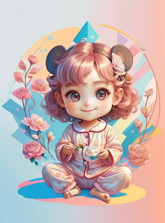 ) ((cute baby girl smiling with beautiful pajamas with flowers and pillows)) - Criador: Walt Disney2023) ), ,, ( Walt Disney acolchoamento ,multidimensional geometric wall PORTRAIT, arte, Chibi,
Yang08k, lindo, Colouring,Rose
Primary works, qualidade superior, melhor qualidade, Arte Oficial, Beautiful and Aesthetic,)) ), ,, Walt Disney acolchoamento ,multidimensional geometric wall PORTRAIT, arte, Chibi,
Yang08k, lindo, (Colouring, rosa), amarelo ,azul ,vermelho e branco)
Primary works, qualidade superior, melhor qualidade, Arte Oficial, Beautiful and Aesthetic,
