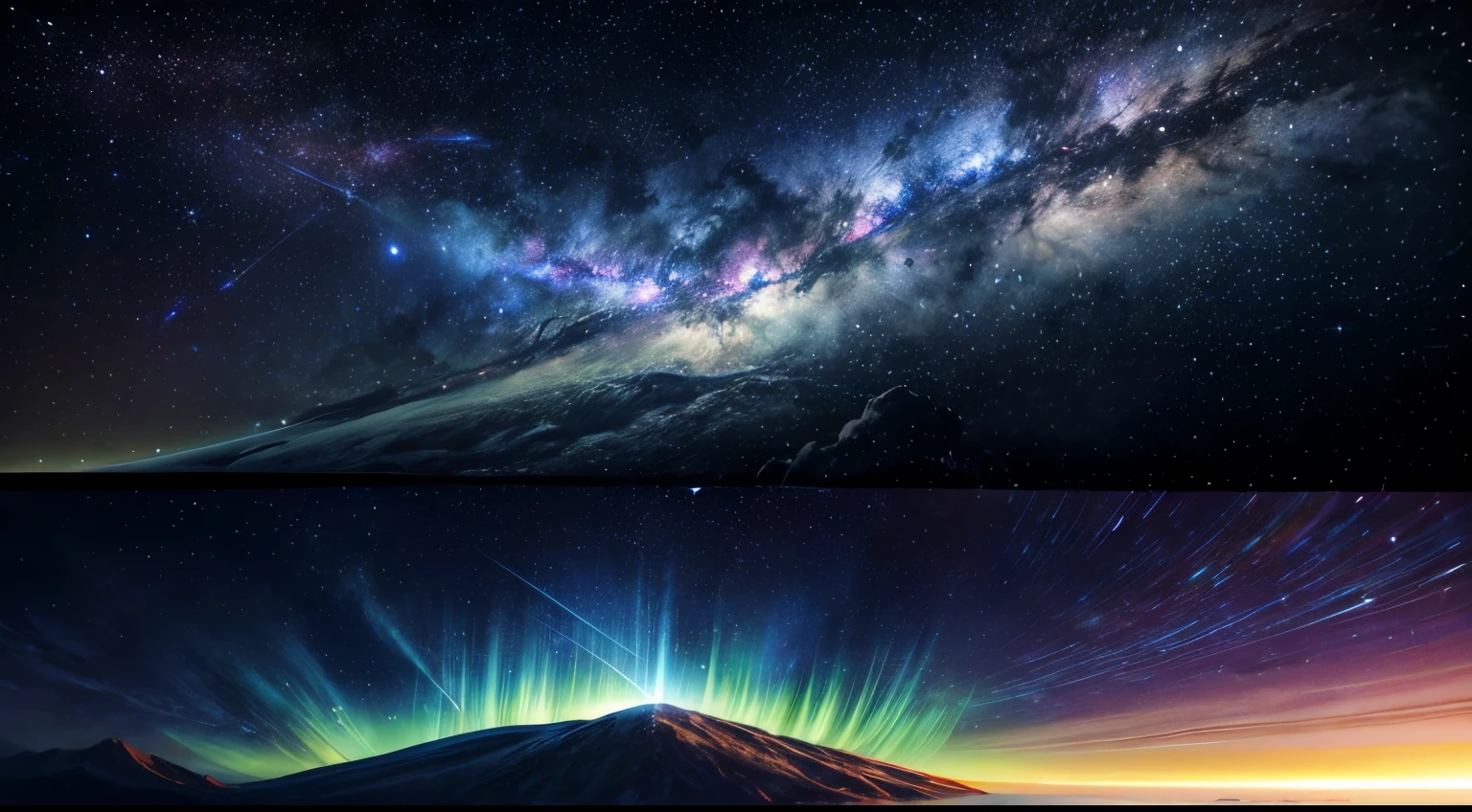 (La mejor calidad,4k,8k,Altas Resoluciones,Obra maestra:1.2),Ultra detallado,(realista,fotorrealista,fotorrealista:1.37),arte planetario,sistema solar,cielo nocturno,estrellas brillantes,Cosmic Wonders,Cuerpos celestes,planetas en movimiento,Orbiting planets,space exploration,astronomy,Viaje interestelar,exoplanetas,alien worlds,galaxias distantes,Nebulosas,viveros estelares,Explosiones estelares,Milky Way Galaxy,intergalactic journey,cosmic dust,Continuo espacio-tiempo,Materia oscura,revelando el universo,Belleza infinita,astrophotography,Galactic Adventures,universo misterioso,Cosmic Energy,Explorando lo desconocido,Constelaciones estelares,Celestial Navigation,stellar dynamics,Deep space exploration,CosmicLandscapes,vista de astronauta,universo espectacular,Paisajes impresionantes,horizontes lejanos,Espacio luminoso,Estrellas pulsantes,cosmic ballet,Paisaje lunar,visiones de otro mundo,enigmatic space,cosmos cautivador,ever expanding universe,auroras coloridas