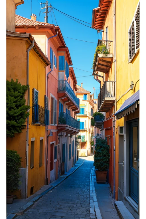 (masterpiece, top quality, best quality, official art, beautiful and aesthetic:1.2),extreme detailed,colorful,highest detailed,French Riviera buildings,street scene