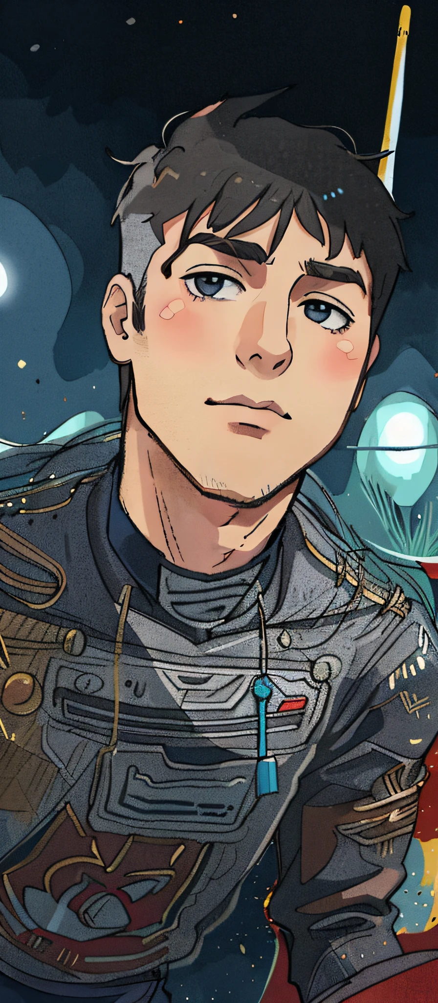 Um homem no estilo anime, alta qualidade, melhor qualidade