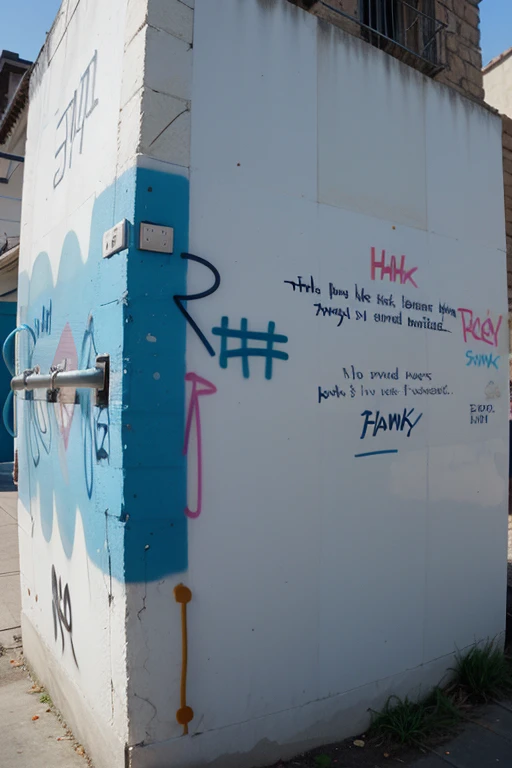 Graffiti wall with the name ANKY