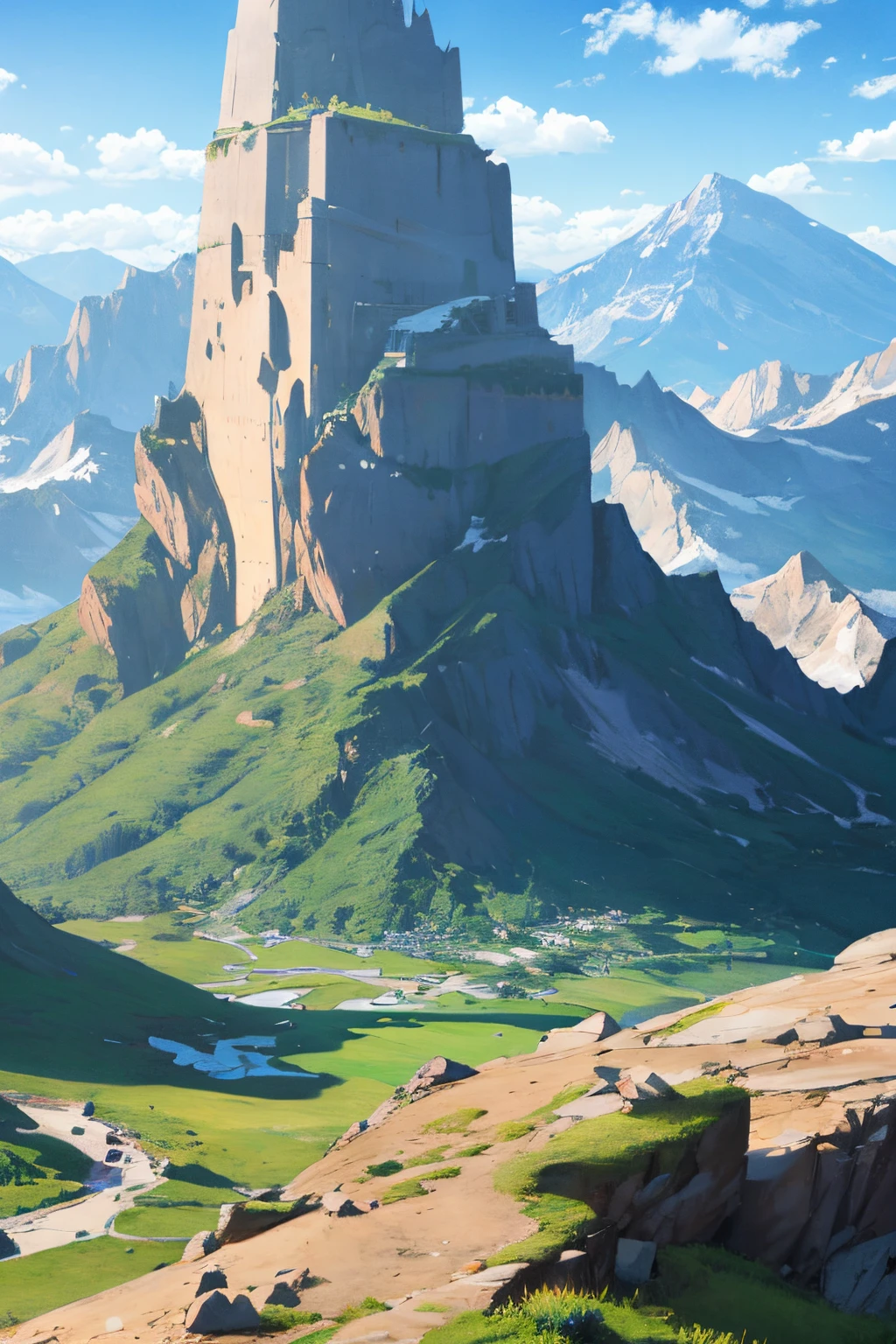 a mountain that's been broken in half