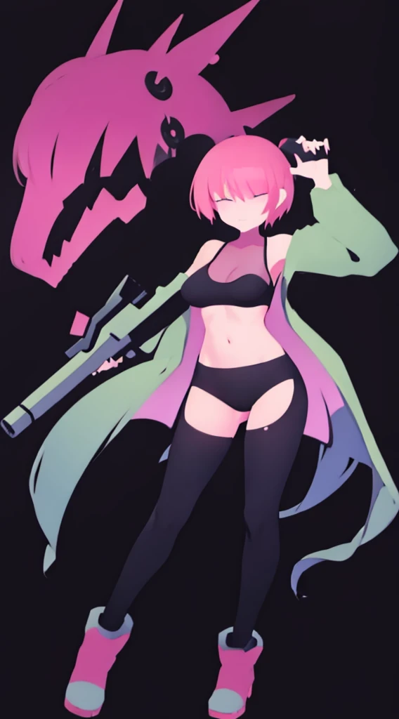 masutepiece,in 8K,High quality,Fine detail,super precision,Two sisters(Stand back to back),Big guns,large boob,Tank Tops,hotpants,in fighting,Build a night city(cyberpunked),dazzling neon light,