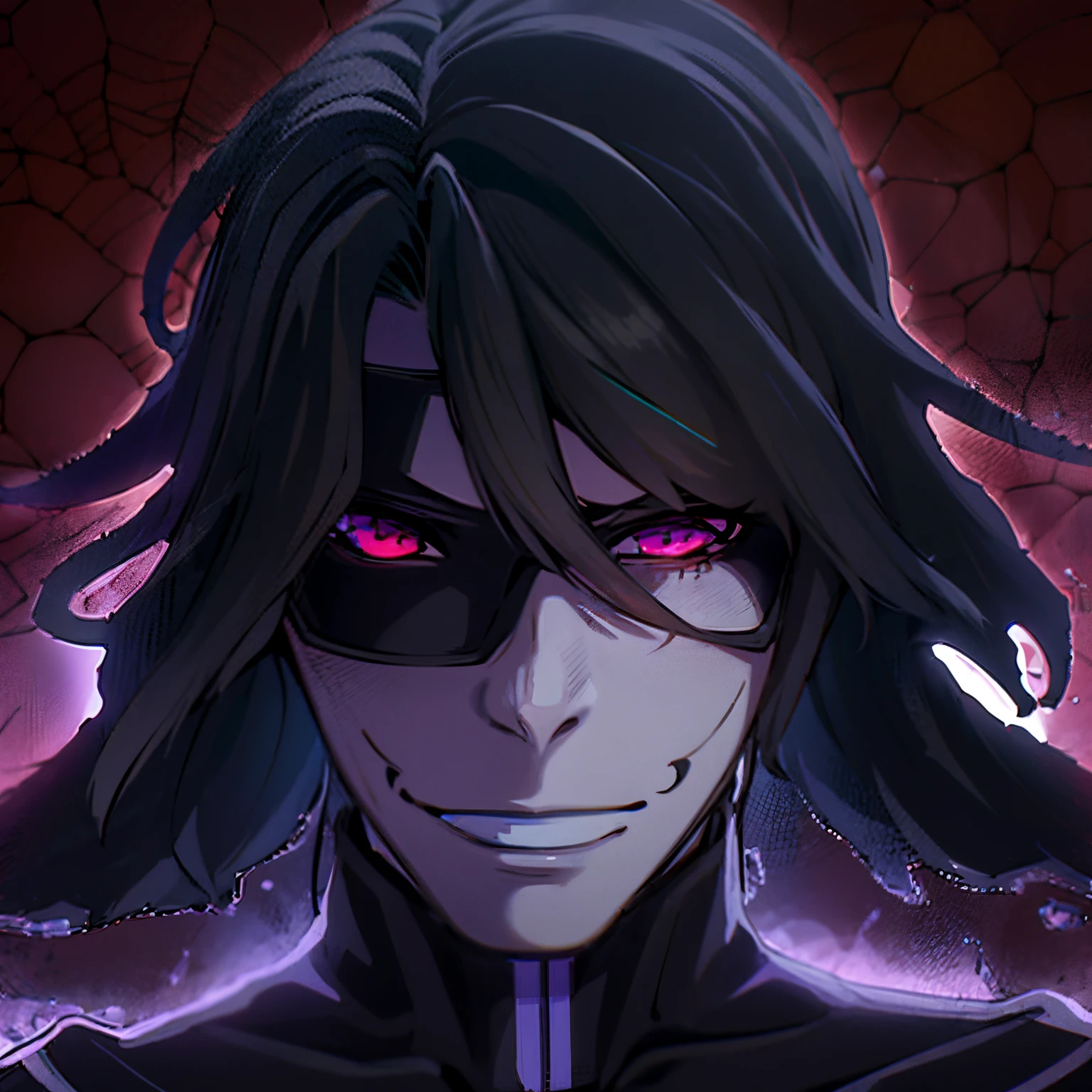 arquivo trevo preto - preto - trevo png, Gatilho Estilo de Arte de Anime, Highley rosto detalhado, Genos, Retrato de Ninja Slayer, avatar com um cabelo loiro, cel anime sombreado, A sombra um, boku no hero academia estilo, ele usa um tapa-olho, tapa-olho, cel-sombreamento, cel - shading, Genos de um homem soco