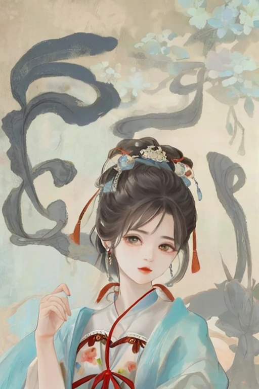 Ancient Chinese beauties flying in the sky，wearing ancient chinese costume，flowing tulle，seda clara，lazy posture，large lotus leaf，lotuses，estilo de pintura a tinta，cor limpa，Tribunal decisivo，Leave white space，impressionista，tmasterpiece，hiper-detalhado，Epic composition, Qulidade Superior, HighestQuali, 4k --v 6