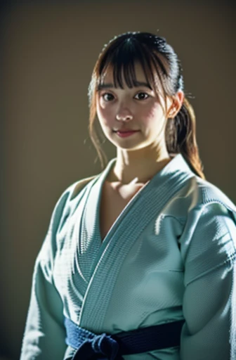 (8K、Raw photo、picture quality、、、、、、masutepiece:1.2)、(realisitic、Photorealsitic:1.37)、Beautiful Japanese female judoka