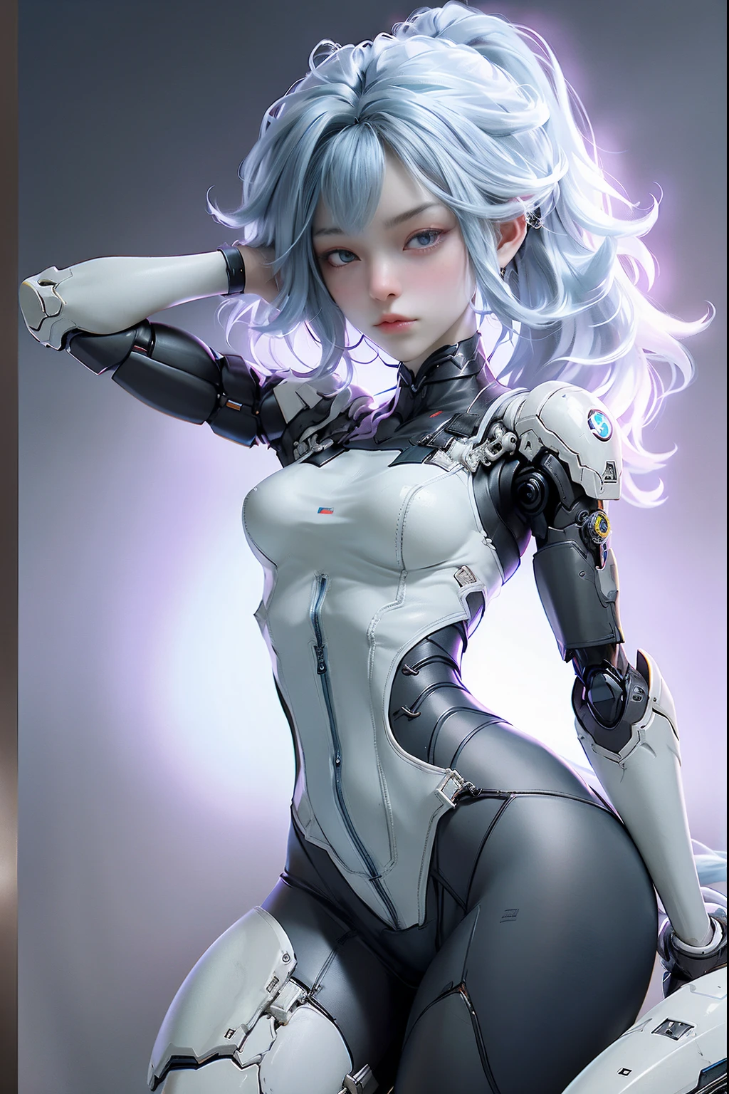 tmasterpiece, best qualtiy, ultra - detailed, iintricate, The very detailed, A high resolution, force, k hd, 8K, 1man, humanoid robots, dynamicposes, Extremely delicate mech, Glowing dark red LED part, full bodyesbian, High-tech background, rim-light,scientific fiction,(Marek Okon:1.3),Mooncryptowow's midway style,psychedelia,The halo,nsfw,