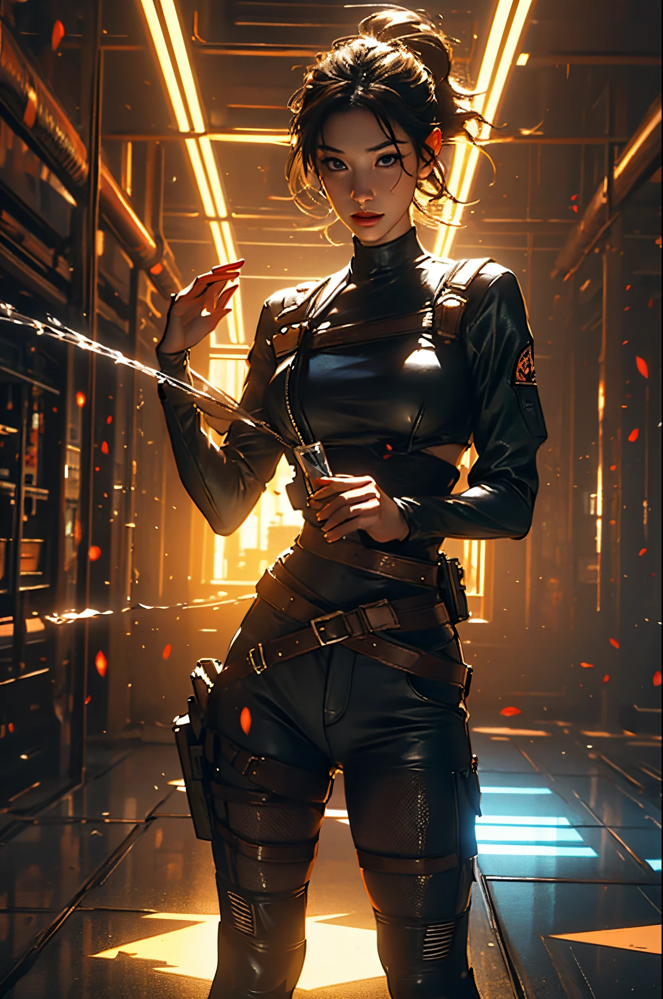 Jill Valentine (resident evil), masterpiece, best quality, (extremely detailed CG unity 8k wallpaper, masterpiece, best quality, ultra-detailed, best shadow), (detailed background), (beautiful detailed face, beautiful detailed eyes), High contrast, (best illumination, an extremely delicate and beautiful),1girl,((colourful paint splashes on transparent background, dulux,)), ((caustic)), dynamic angle,beautiful detailed glow,full body, paint splash,