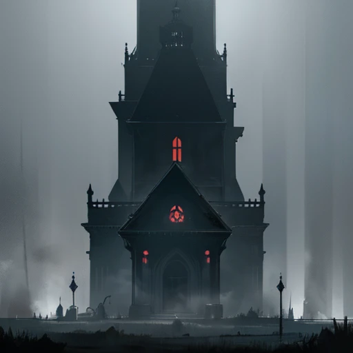 (best quality,4k,8k,highres,masterpiece:1.2),ultra-detailed,(realistic,photorealistic,photo-realistic:1.37),cinematic still,cabin in the woods,heavy atmosphere,night,volumetric fog,horror film lighting,dark creepy cabin,isolated location,mysterious silhouette,outdoor setting,dense forest,tall towering trees,thick mist,haunting ambiance,ominous shadows,scary unknown presence,cold moonlight,spooky atmosphere,hidden secrets,unsettling feeling,eerie silence,fearful anticipation,dreadful suspense,foreboding environment,claustrophobic vibe,chilling sensation,frightening tension,gothic architecture,misty surroundings,crepuscular rays,dimly lit interiors,haunted house motif,enshrouded darkness,spine-chilling imagery,dark aesthetic,horror genre,nightmarish scene,unsettling visuals,macabre touch,terrifying mood.