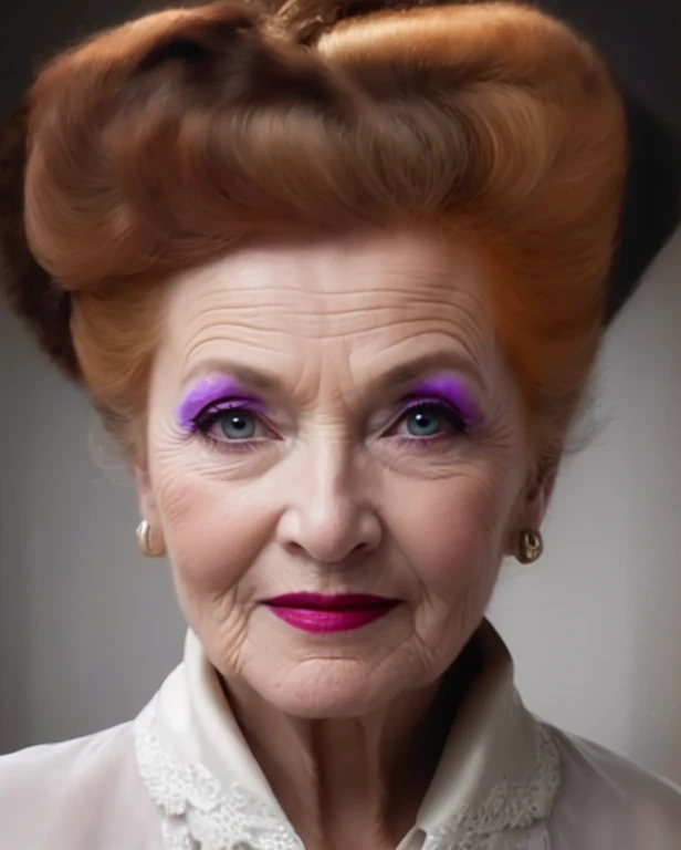 realistic portrait of an old lady
