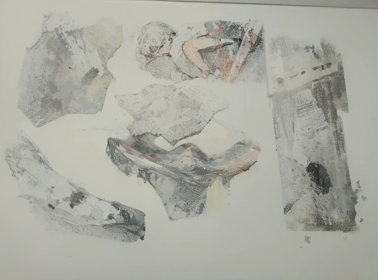 Creative painting of points, lines and planes