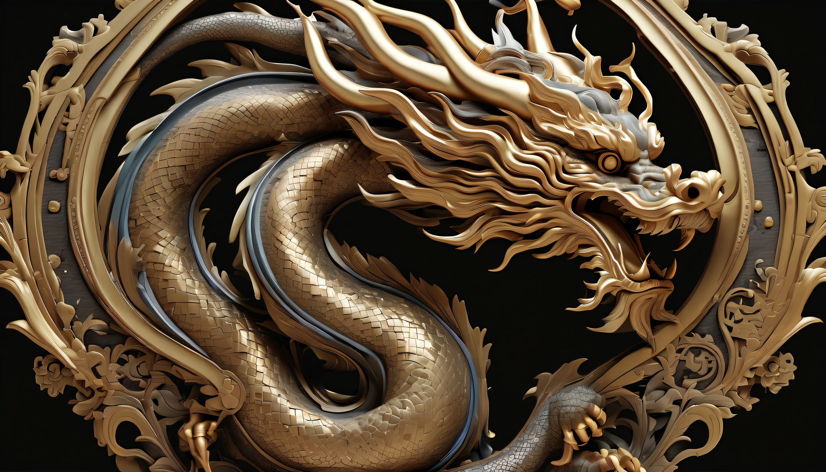 Visually captivating descriptive and detailed depiction of a non-Newtonian fluid and mechanical Chinese dragon。, (((Radiosity rendered in stunning 32K resolution:1.3))),All captured with sharp focus, Unparalleled sharpness and clarity, (((Radiosity rendered in astonishing 32K resolution:1.3))), Highest Quality, hightquality, Imagine a visually striking illustration of a Chinese dragon, Equipped with six missile turrets on the shoulders.、Possesses immeasurable power, Creative flowers with neon brush strokes and a subtle matte finish. Very beautifully、Unique and diverse drawing styles, Color Style A perfect blend of steampunk and dark fantasy rich colors, Beautiful shiny texture, A style that combines science fiction and dark fantasy, The essence of military weapons and future technology, Mesmerizing levels of complexity and precision, High-definition beauty at the pixel level, elaboration shading, Attention to the most intricate details. Elegant strokes with a variety of touches and dynamics, Mysterious brushstrokes and a matte finish, Amazing depiction of highly detailed quality, A breathtakingly beautiful masterpiece, A breathtakingly beautiful masterpiece,